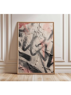 Ninastore Soyut Grafiti Duvar Sanatı Kentsel Doku Baskısı Sokak Sanatı Posteri Modern Endüstriyel Dekor Çağdaş