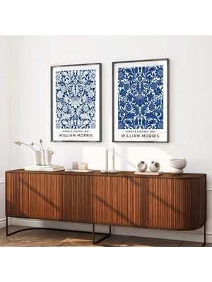 Ninastore 2'li Set William Morris Posterleri William Morris Baskısı William Morris Sanatı Morris Çiçek Baskısı