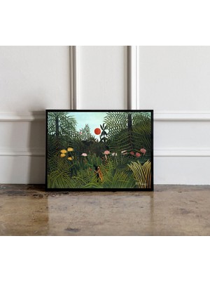 Ninastore Henri Rousseau Baskısı, Henri Rousseau Posteri, Tropikal Botanik Orman Baskısı, Ekvator Ormanı Baskı
