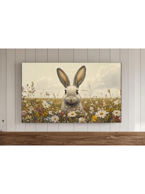 Ninastore Sevimli Paskalya Tavşanı Samsung Çerçeve Tv Duvar Sanatı Bahar Paskalya Dekorasyonu Samsung Ekran Ko