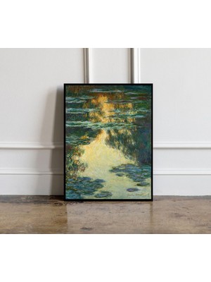 Ninastore Claude Monet Sergisi Posteri Nilüferler Claude Monet Monet Sergisi Baskısı Claude Monet Çiçek Baskıs