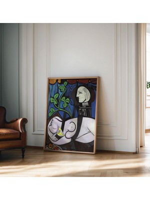 Ninastore Picasso - Kadın Baskısı Pablo Picasso Sergisi Posteri Baskısı Picasso Duvar Sanatı Ev Dekorasyonu He