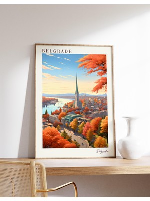 Ninastore Belgrad Seyahat Posteri | Belgrad Seyahat Dekorasyonu | Belgrad Posteri | Belgrad Baskısı | Seyahat