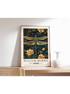 Ninastore William Morris Baskısı Yusufçuk Posteri William Morris Posteri Botanik Baskı Kew Bahçeleri Posteri O