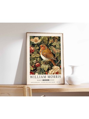 Ninastore William Morris Baskılı Kuş Posteri William Morris Posteri Botanik Baskı Kew Bahçeleri Posteri Orman