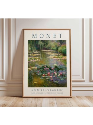 Ninastore Claude Monet Posteri, Monet Baskısı, Botanik Poster, Çiçekli Dekor, Vintage Ev Dekorasyonu, Doğa San