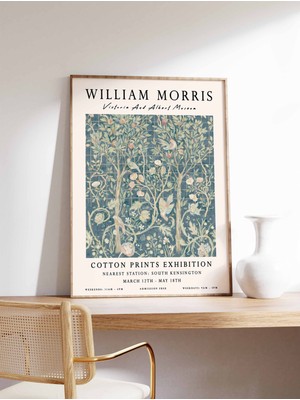 Ninastore William Morris Baskısı William Morris Sergisi Posteri Vintage Çiçekli Dekor Botanik Sanat Vintage Du