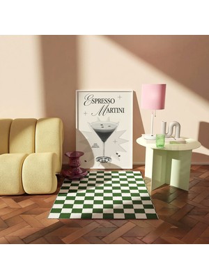 Ninastore Espresso Martini Kokteyl Baskısı Dijital Sanat Indirme Şık Siyah Beyaz Kokteyl Posteri Retro Bar Ara