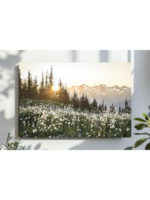 Ninastore Doğa Manzarası Duvar Sanatı, Yabani Çiçekler Fotoğrafı, Yazdırılabilir Yeşil Doğa Dijital Baskı, Isk