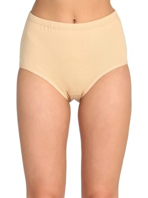 Tutku Kadın Ten Pamuk Ribana Bato Külot-Ten-5