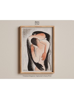 Ninastore Mikuláš Galanda'nın 1930 Tarihli "kucaklama" Adlı Soyut Baskısı, Vintage Dışavurumcu Sanat Eseri, 19