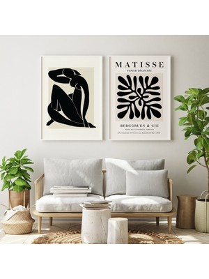 Ninastore 2'li Matisse Sergisi Posteri Dijital Sanat Eseri Indirme Seti | Kağıt Kesim Fransız Soyut Baskı Sana