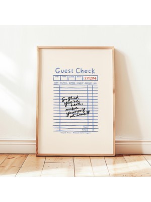 Ninastore "burada Olduğunuza Çok Sevindim" Baskılı Minimalist Misafir Çeki Posteri Yatak Odası Duvar Dekoru Çe