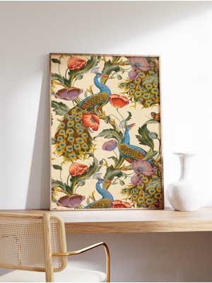Ninastore Hint Çiçek Sergisi Sanat Posteri Hint Sanat Baskısı Çiçekli Vintage Duvar Sanatı Dekorasyonu Hint Vi