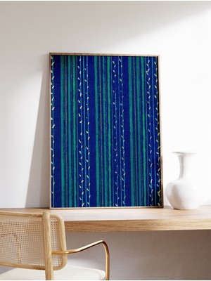 Ninastore Japon Soyut Ahşap Baskı Poster Japon Sanat Baskısı Soyut Poster Grafik Baskı Shima Shima Tekstil Bas