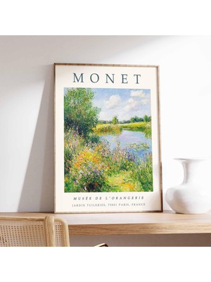 Ninastore Claude Monet Posteri, Monet Baskısı, Botanik Poster, Çiçekli Dekor, Vintage Ev Dekorasyonu, Doğa San