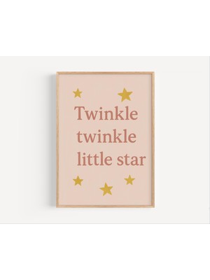 Ninastore Twinkle Star Çocuk Odası Baskısı: Pastel Çocuk Odası Dekorasyonu (Dijital Indirme)