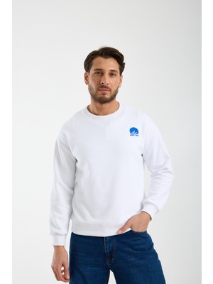 Nord Saga Bisiklet Yaka Sweatshirt Oversize %100 Pamuk