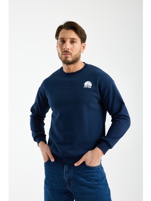 Nord Saga Bisiklet Yaka Sweatshirt Oversize %100 Pamuk