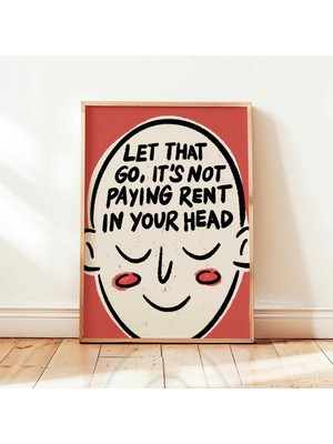 Ninastore "bırak Gitsin" Baskılı Olumlu Olumlamalar Retro Poster Vintage Ilham Verici Duvar Dekoru