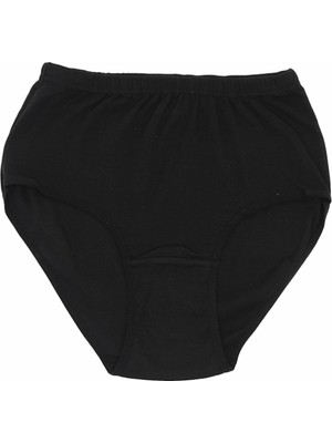 Tutku 922 Kadın Ribana Yüksel Bel Külot-Siyah-L