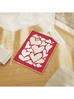 Ninastore Soyut Kalpler Duvar Sanatı Dijital Sanat Indirilebilir Eğlenceli Sevgililer Günü Baskısı Kız Çocuk D