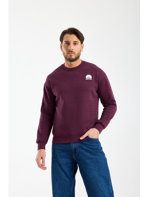 Nord Saga Bisiklet Yaka Sweatshirt Oversize %100 Pamuk