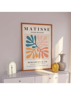 Ninastore Matisse Sergisi Baskısı | Dijital Sanat Indirme | Kağıt Kesim Fransız Soyut Baskı Sanatı | Soyut Duv