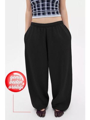 BSBSPOR Baggy Bol Tarz Kesim Paçası Lastikli Eşofman Altı Kışlık Şardonlu Erkek/Kadın