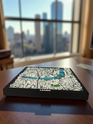 Dekoratif Cityarte - Londra 3b Şehir Haritası - Dynacore