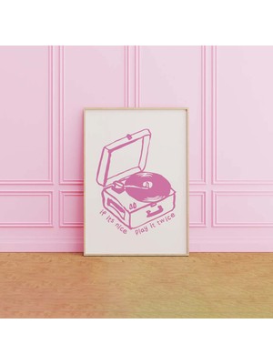 Ninastore Pikap Baskısı | Dijital Sanat Indirme | Müzik Duvar Sanatı | Sevimli ve Trend Duvar Sanatı | Play It