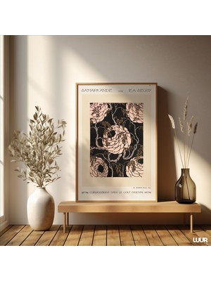 Ninastore Art Nouveau Duvar Sanatı, Vintage Botanik Desen Baskısı, Zarif Oryantal Tasarım Posteri, Antik Tarz