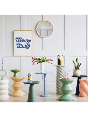 Ninastore Evde Kalmayı Sevenler Için Baskı | Dijital Sanat Indirme | Minimalist Mavi Tipografi Baskılı Sanat E