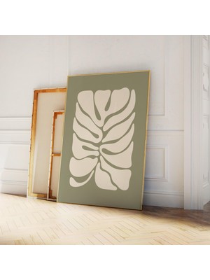 Ninastore Boho Soyut Botanik Duvar Sanatı Dijital Indirme Minimal Yaprak Baskısı Modern Organik Sanat Eseri Or