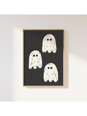 Ninastore Hayalet Çizimi Baskı Dijital Indirme Rahat Cadılar Bayramı Duvar Sanatı Cadılar Bayramı Duvar Dekoru