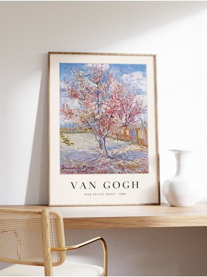 Ninastore Van Gogh Sanat Baskısı Pembe Şeftali Ağaçları Van Gogh Posteri Ünlü Tablolar Sanat Ağaç Sanatı Manza