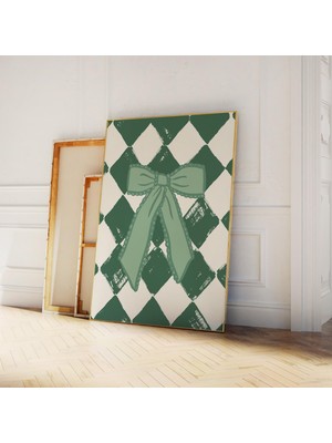 Ninastore Vintage Yeşil Kurdele Baskılı Dijital Sanat Eseri Indirme, Aziz Patrick Günü Dekorasyonu, Yeşil Duva
