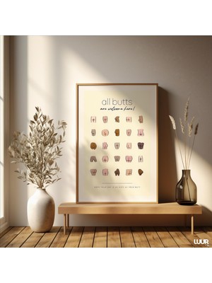 Ninastore Banyo Duvar Sanatı Baskısı Tüm Kalçalar Hoş Geldiniz Posteri Komik Dokulu Dijital Duvar Sanatı Banyo