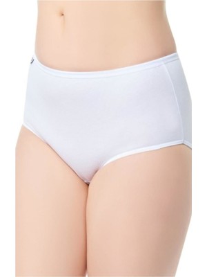 Tutku Kadın Beyaz 5'li Paket Likralı Bato Külot-Beyaz-2xl