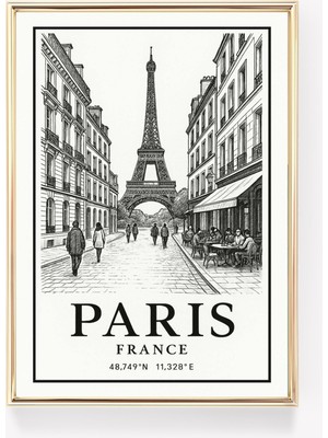 Ninastore Paris Seyahat Posteri Fransa Duvar Sanatı Paris Baskısı Paris Kanvas Dekor Vintage Fransız Posteri P