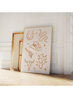 Ninastore Batı Temalı Baskı | Dijital Sanat Indirme | Batı Temalı Sanat Baskısı | Kırsal Duvar Sanatı | Vahşi