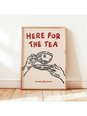 Ninastore Çay Için Hazırlanmış Komik Çay Posteri, Vintage Minimalist Mutfak Duvar Dekoru - Etsy Türkiye