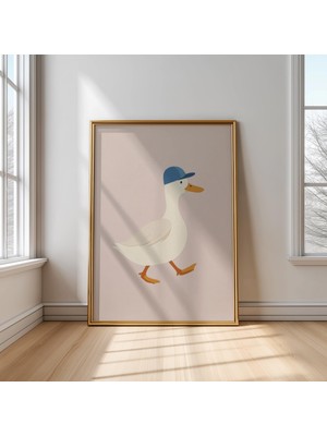 Ninastore Ördek Temalı Çocuk Odası Baskısı: Çocuklar Için Eğlenceli Hayvan Sanatı (Dijital Indirme)