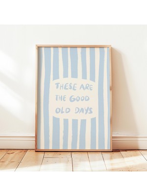 Ninastore "bunlar Eski Güzel Günler" Baskılı Minimalist Çocuk Odası Posteri Oyun Odası Duvar Dekoru
