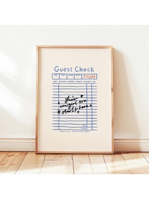 Ninastore "kovboy Kızı" Baskılı Misafir Çeki Posteri Minimalist Batı Tarzı Duvar Dekoru Çerçevesiz