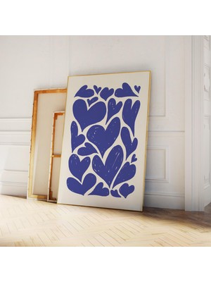 Ninastore Soyut Kalpler Duvar Sanatı Dijital Sanat Indirme Lacivert Duvar Sanatı Baskısı Kız Çocuk Duvar Sanat