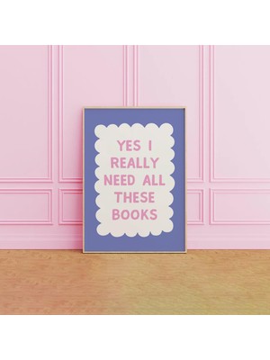 Ninastore Okuma Alıntısı Baskılı, Neşeli Kitap Temalı Duvar Sanatı, Dijital Indirme, Sevimli Kitap Sever Dekor
