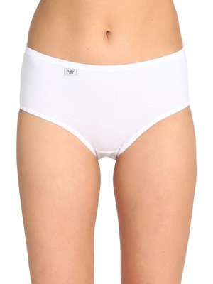 Tutku Kadın Beyaz 12'li Paket  Likralı Bato Külot ELF568T0924CCM12-BEYAZ-L