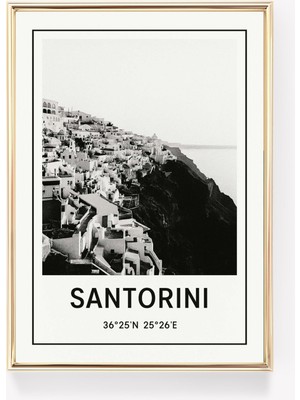 Ninastore Santorini Seyahat Posteri Yunanistan Duvar Sanatı Santorini Baskısı Yunan Kanvas Dekor Yunanistan He