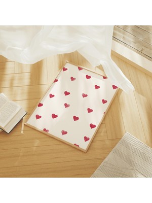 Ninastore Küçük Kalpler Duvar Sanatı Dijital Sanat Indirme Neşeli Sevgililer Günü Baskısı Coquette Duvar Sanat